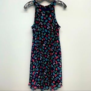 Betsey Johnson sleeveless floral lined dress